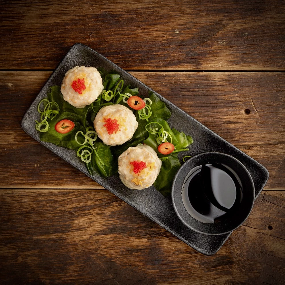 HOMEMADE SIU MAI WITH TRUFFLE OIL