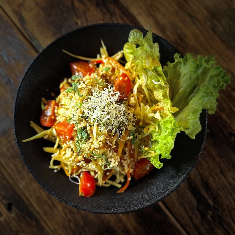 ASIAN SLAW WITH PEANUT DRESSING